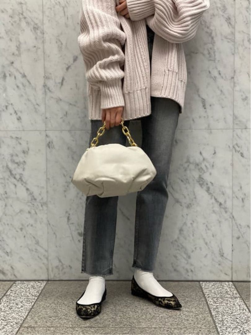 新品★ 美脚 ストレート デニムパンツ グレー アッパーハイツ ¥26400