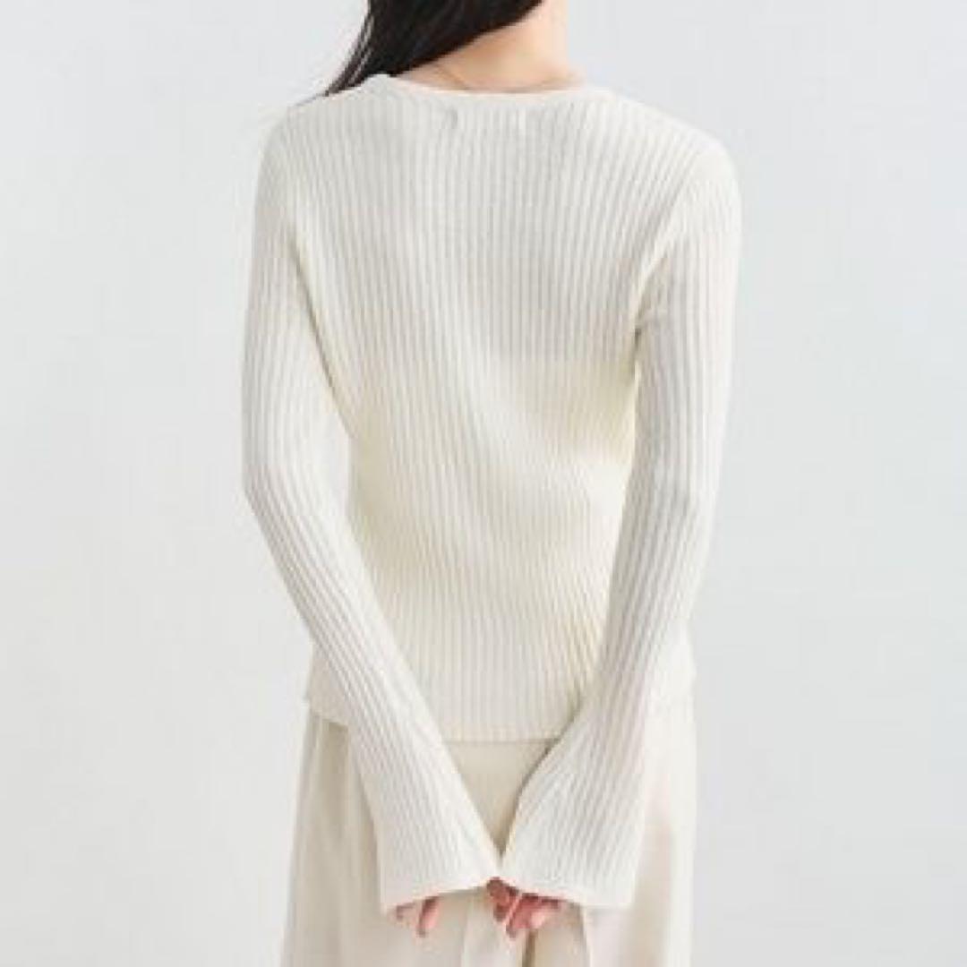 COCODEAL 柄あみニットカーディガン