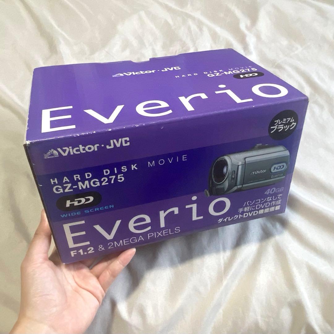 JVC ビクター ビデオカメラ Everio GZ-MG275 シルバー