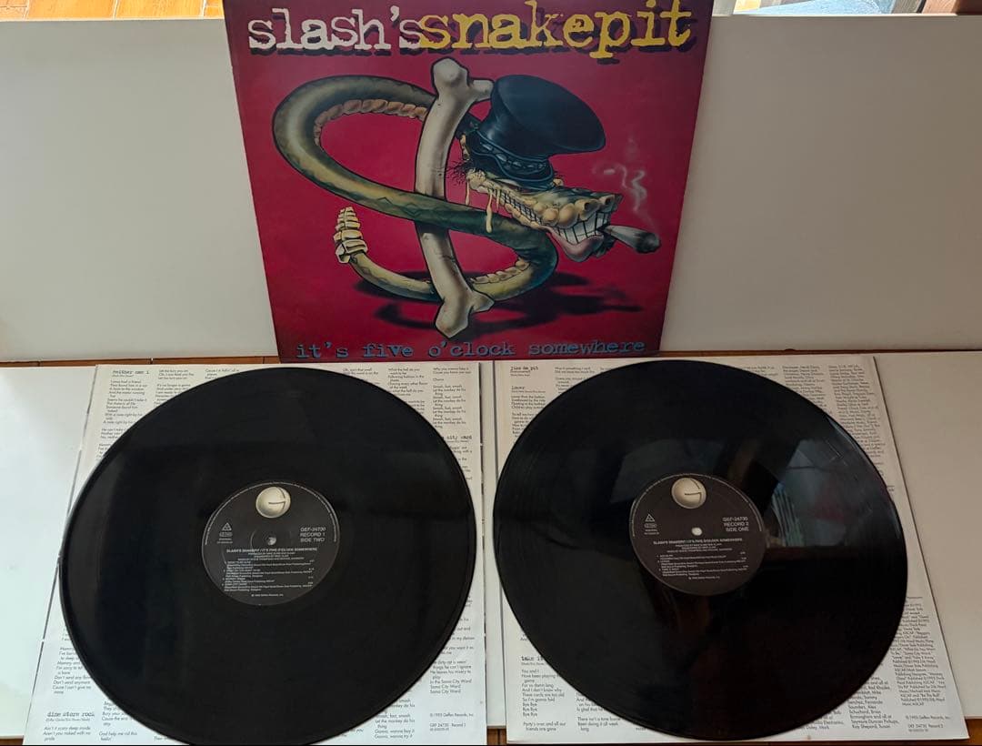 洋楽 slash's snakepit LP 2LP/EU GEF-24730