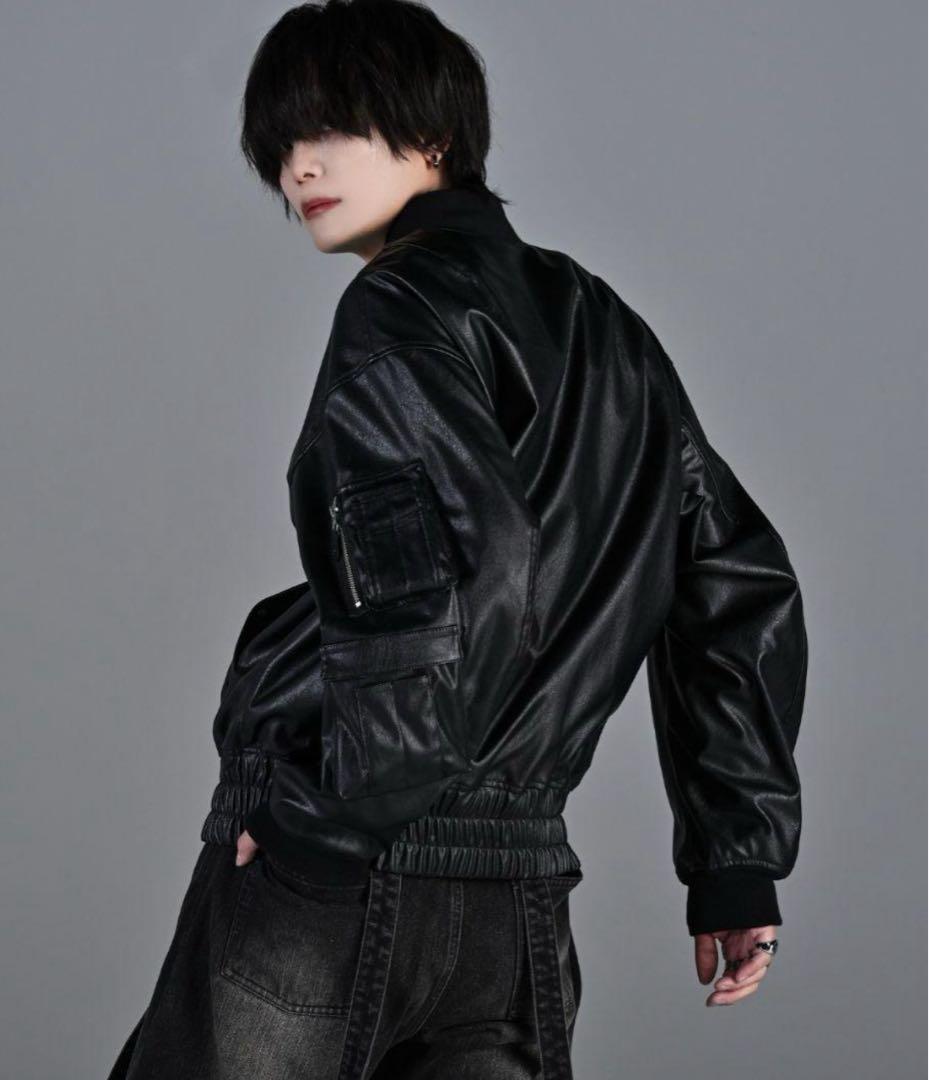 【ADRER】camouflage reversible MA-1ブラック M