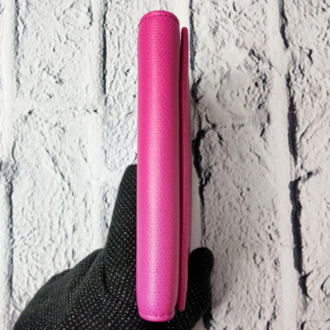 未使用級✨ティファニー 三つ折り財布 サフィアーノレザー 本革 ロゴ刻印