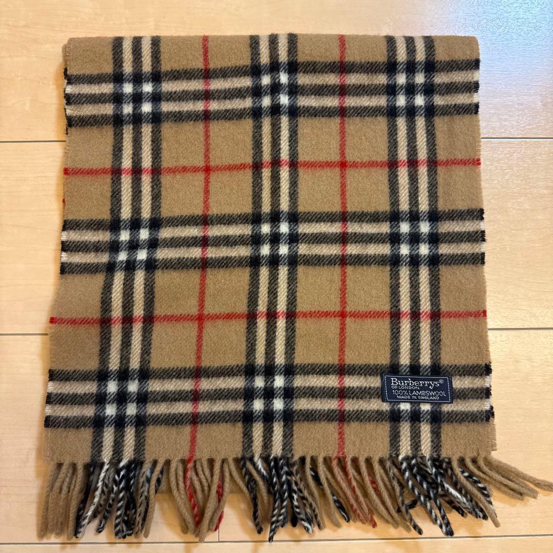 バーバリー/BURBERRY ラムウール 100% マフラー ノバチェック