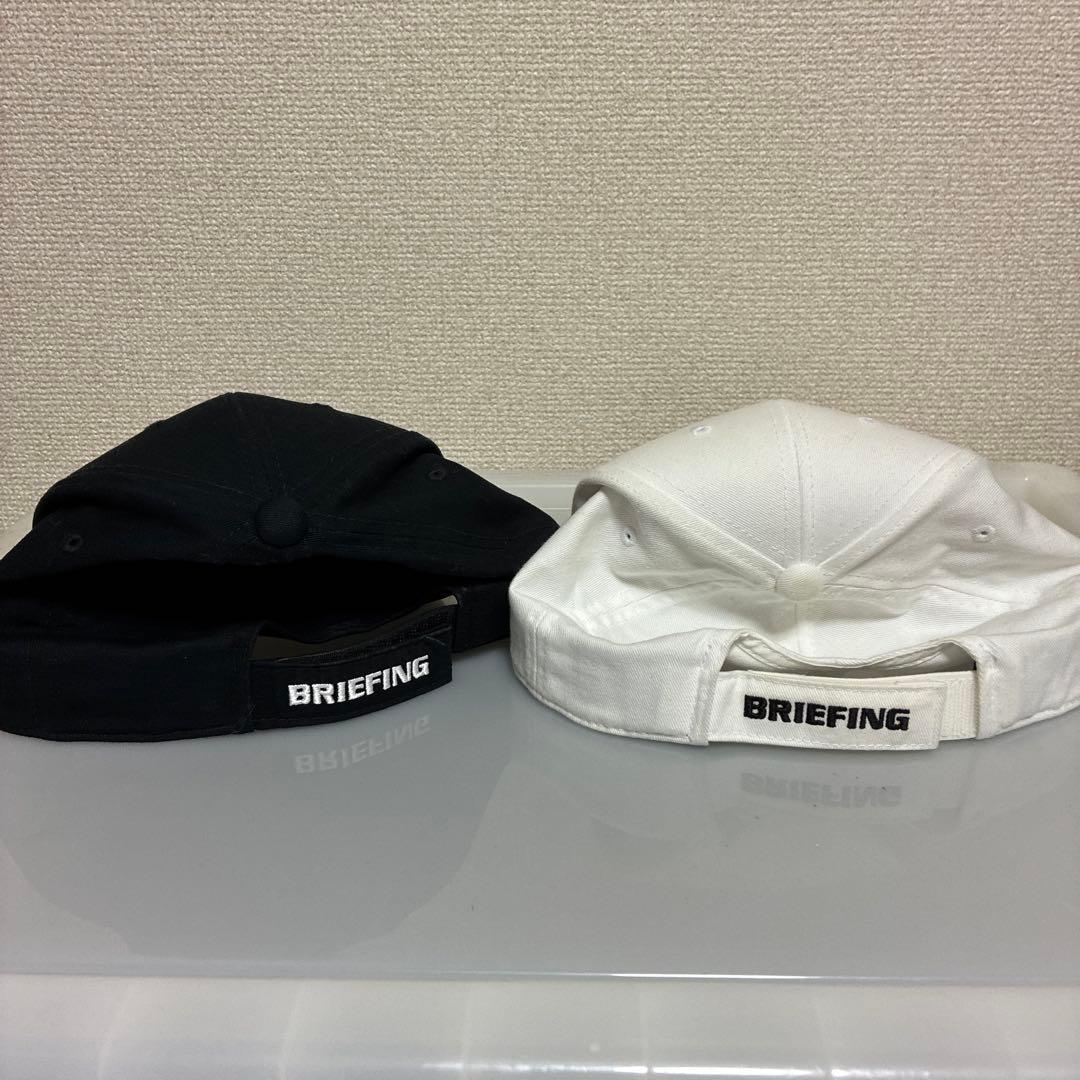 BRIEFING キャップ ブラック ホワイトセット