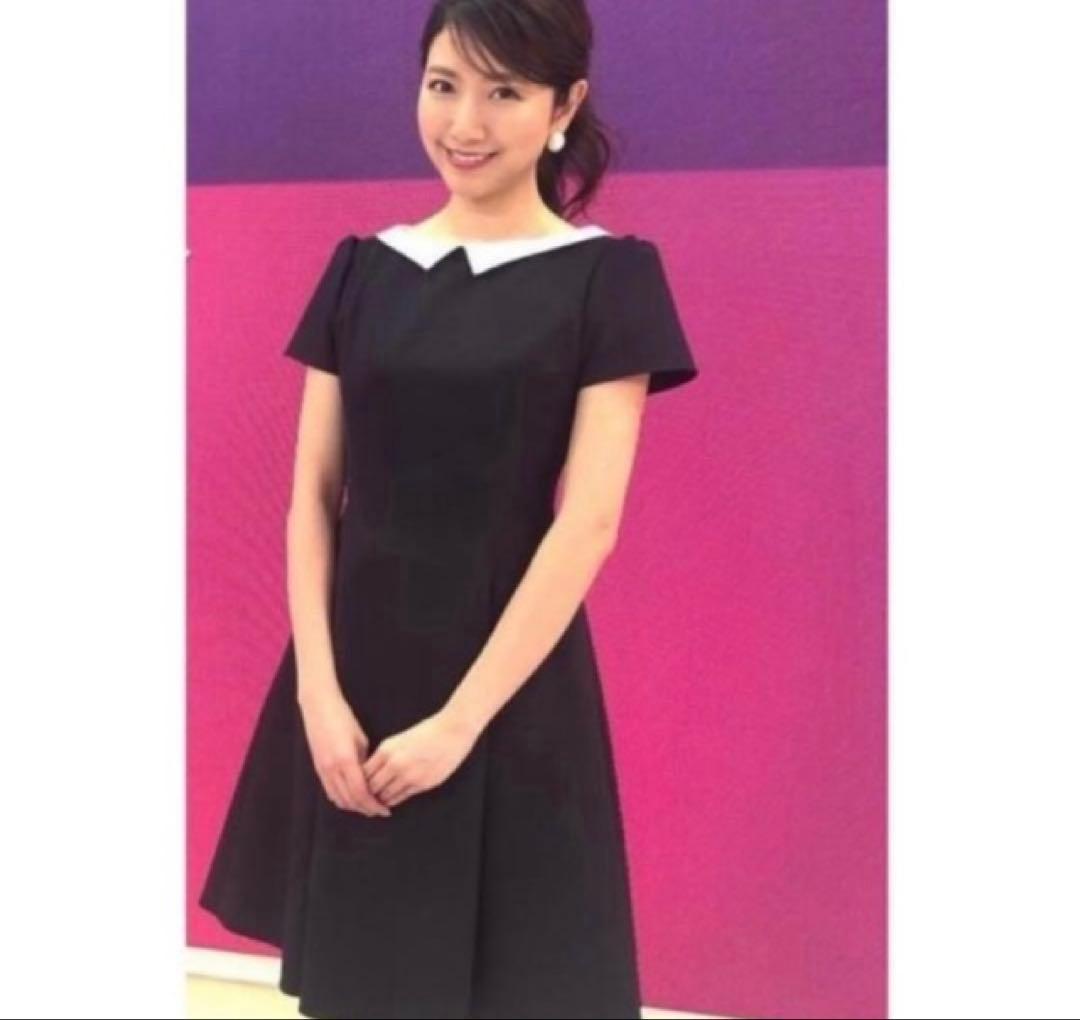 フォクシー 白襟 ワンピース WASHABLE DRESS 2way