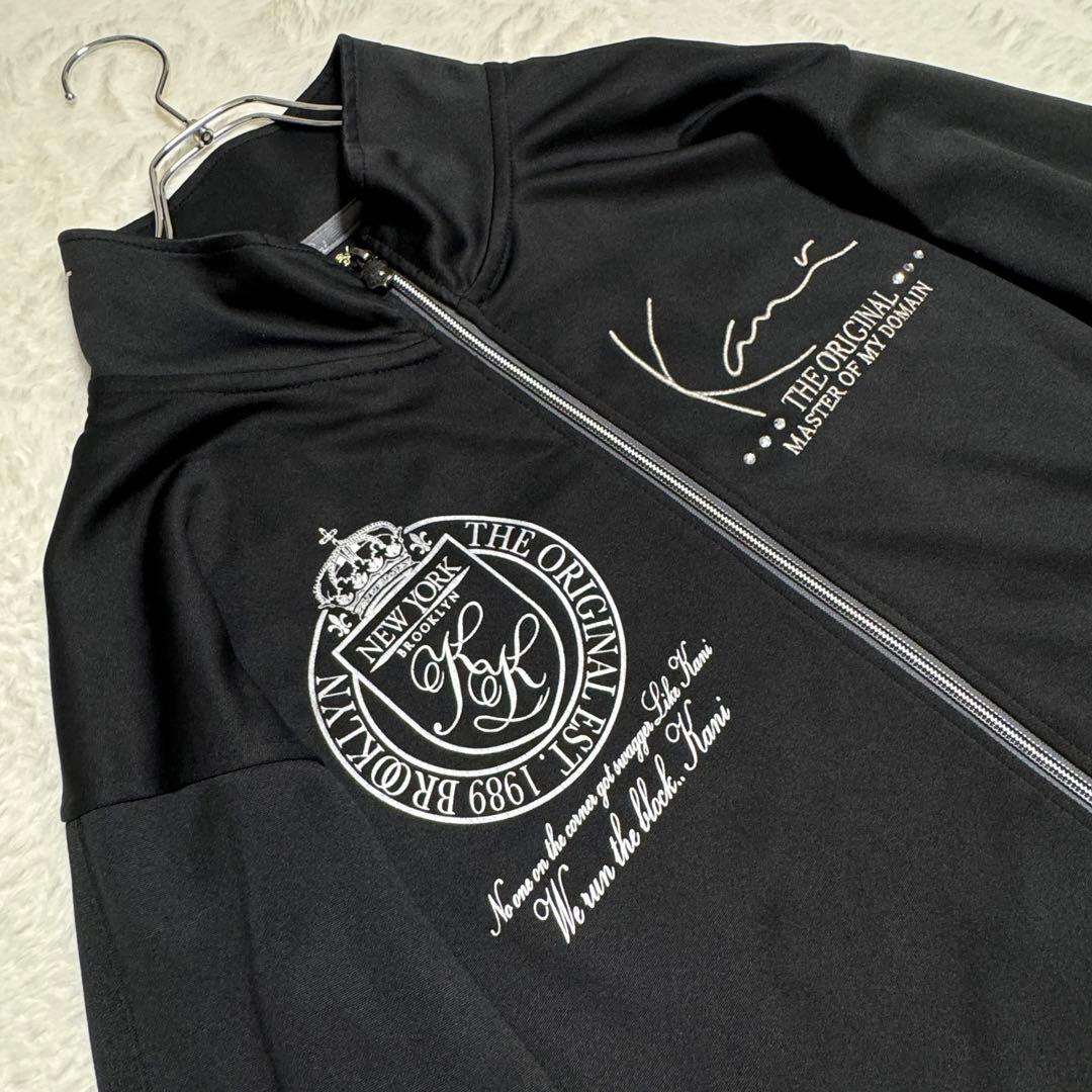 Karl Kani｛カールカナイ｝ストレッチジャケット 英文字刺繍ゴルフ XXL
