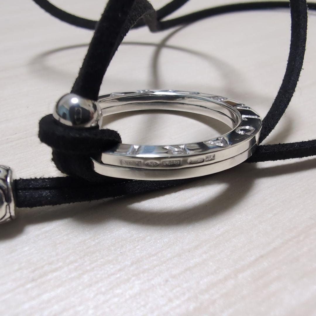 極美品 BVLGARI ブルガリシルバー キーリング チョーカー付 ネックレス