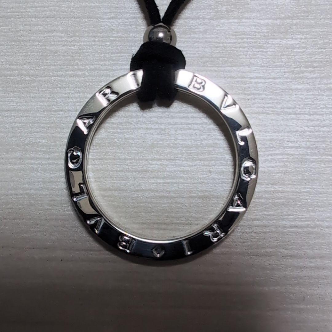 極美品 BVLGARI ブルガリシルバー キーリング チョーカー付 ネックレス