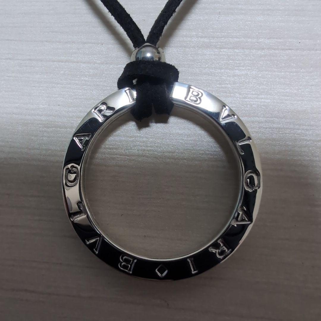 極美品 BVLGARI ブルガリシルバー キーリング チョーカー付 ネックレス