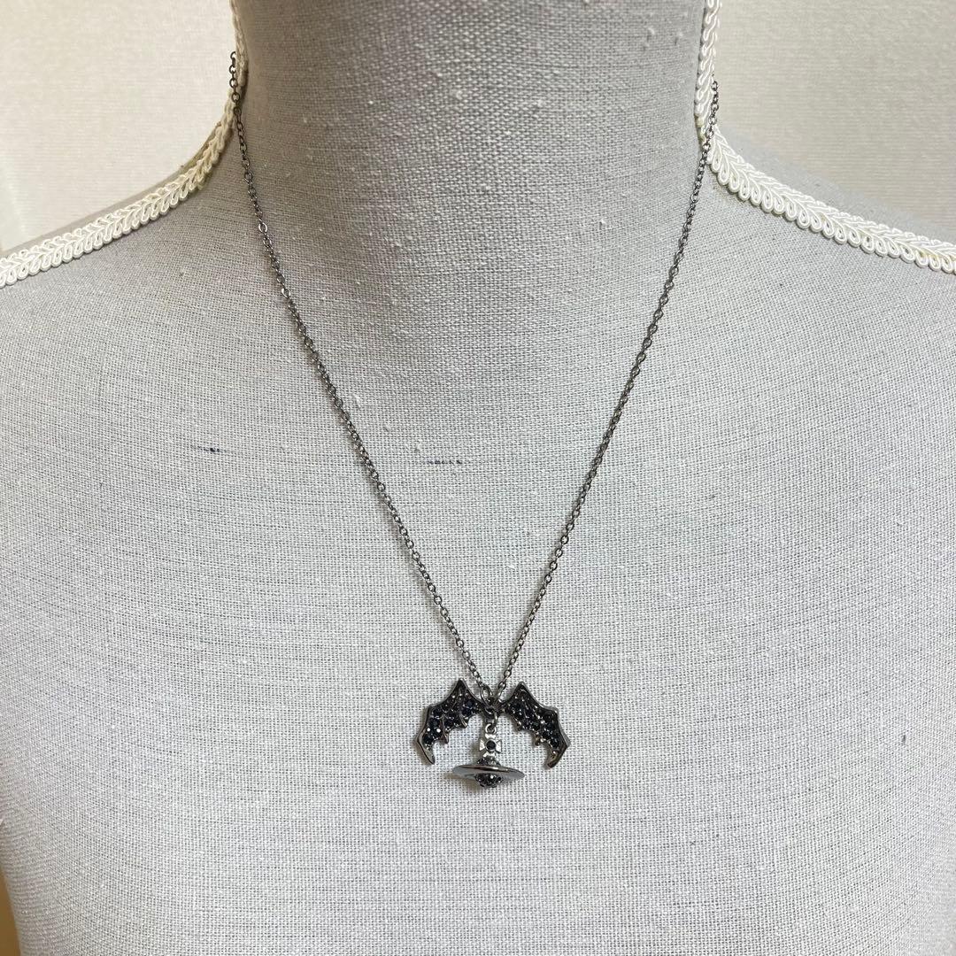 Vivienne Westwood✨バットオーブネックレス　ガンメタ