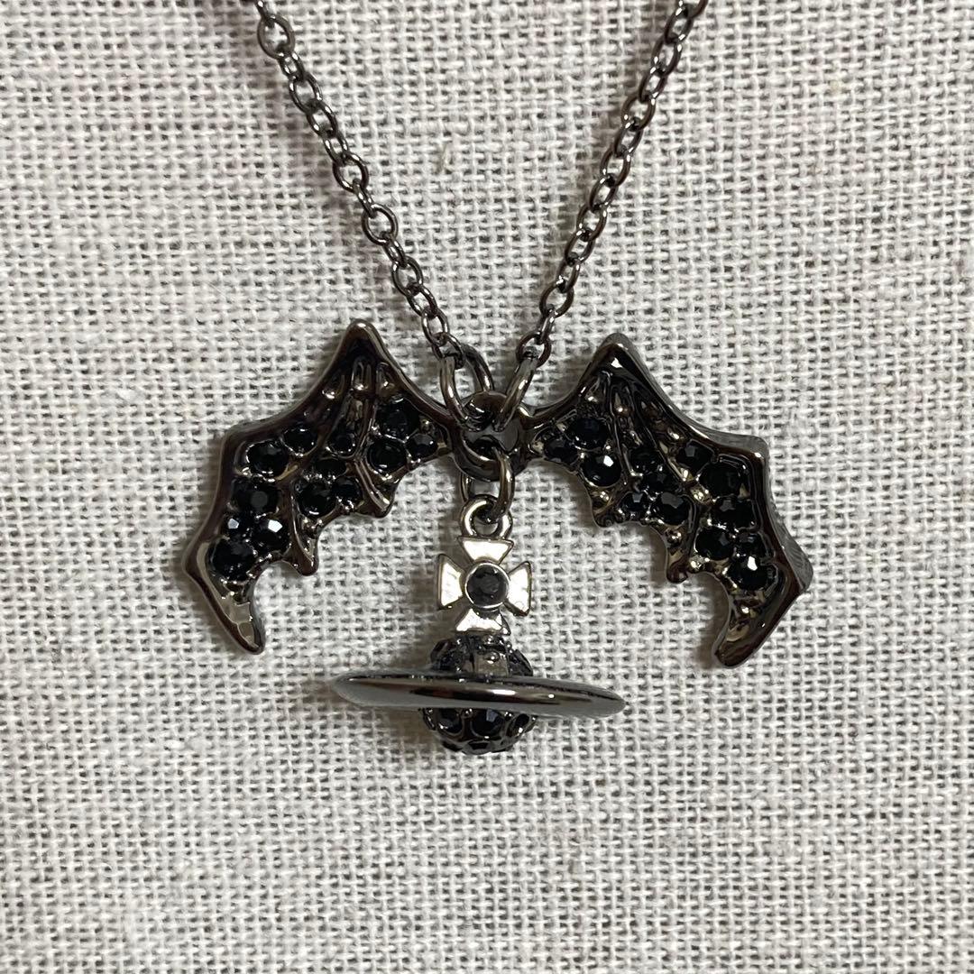 Vivienne Westwood✨バットオーブネックレス　ガンメタ