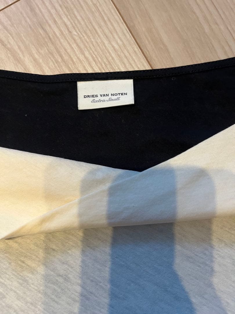 DRIES VAN NOTEN アシンメトリック長袖Tシャツ
