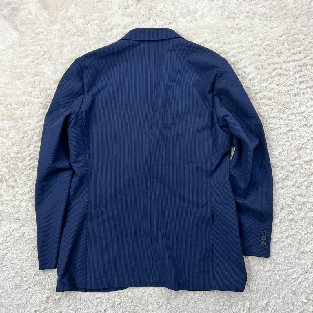 極美品✨マッキントッシュ トロッター セットアップ ネイビー シアサッカー L位