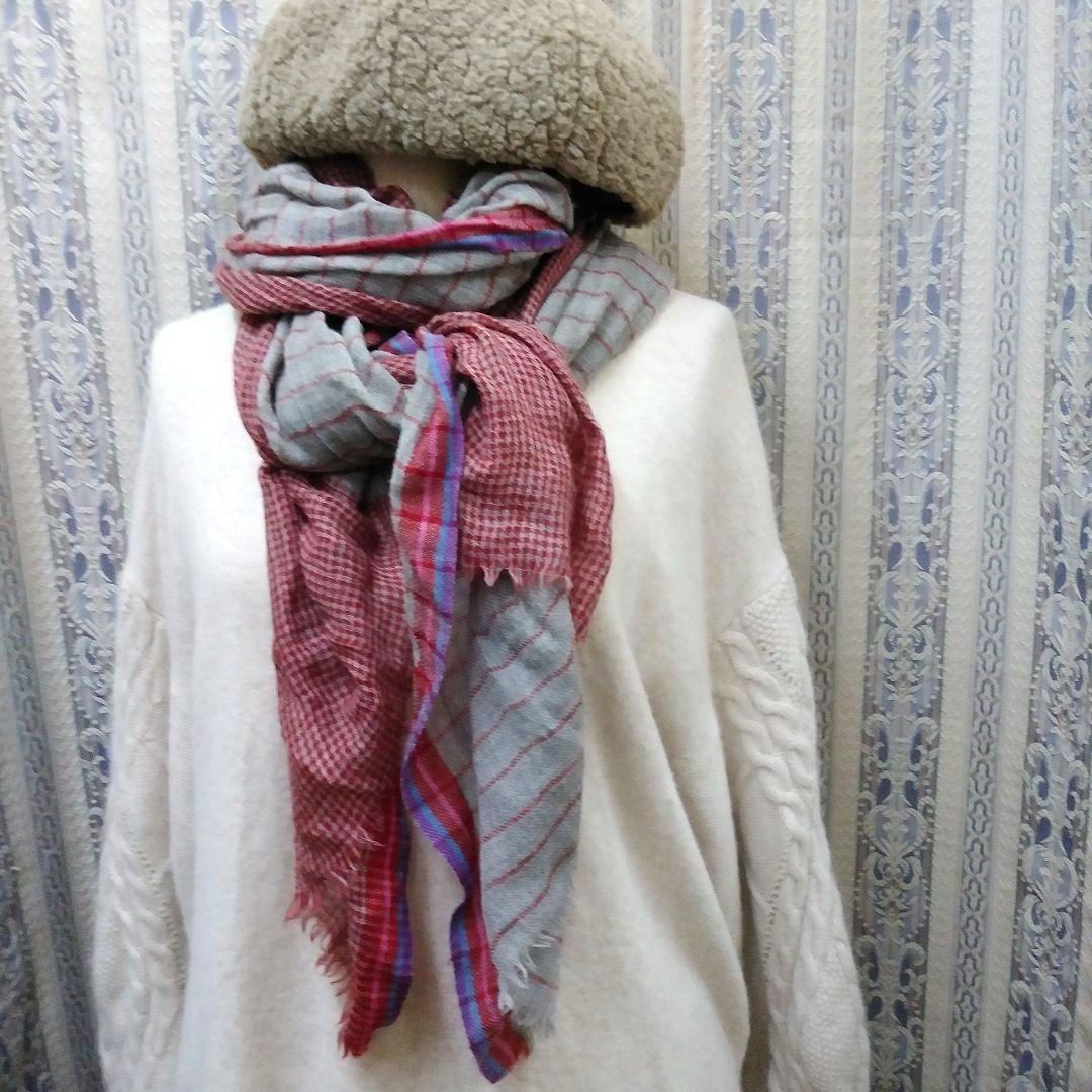 INOUI TOOSH イヌイトゥーシュ 柔らかWOOLストール 美品