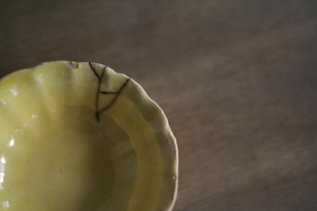 フランス南西部 Vintage 漆継ぎ 豆皿 1870年代 明治初期 器