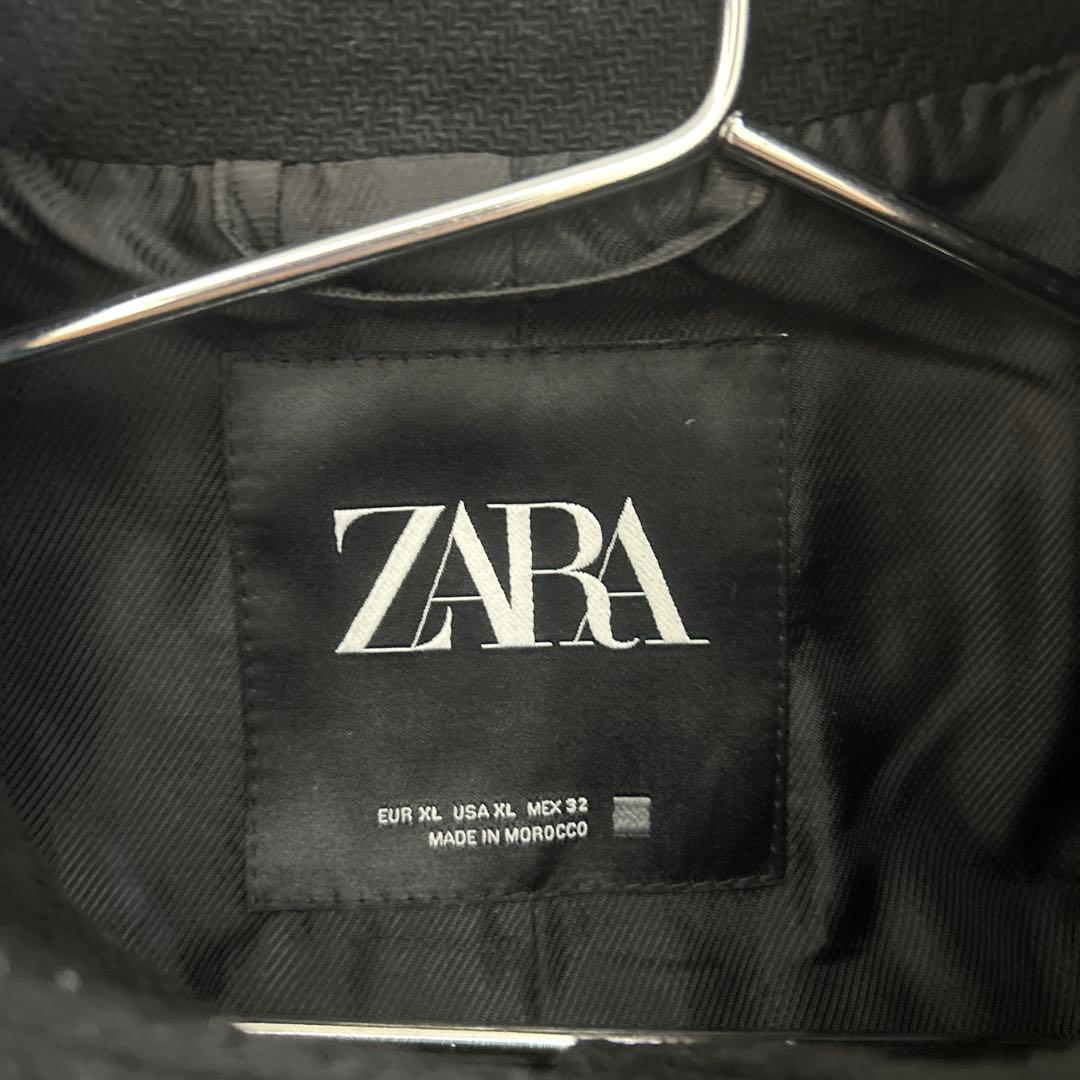 ★即完売デザイン★ Zara ウールブレンド　ハイネックコート　ザラ　XL
