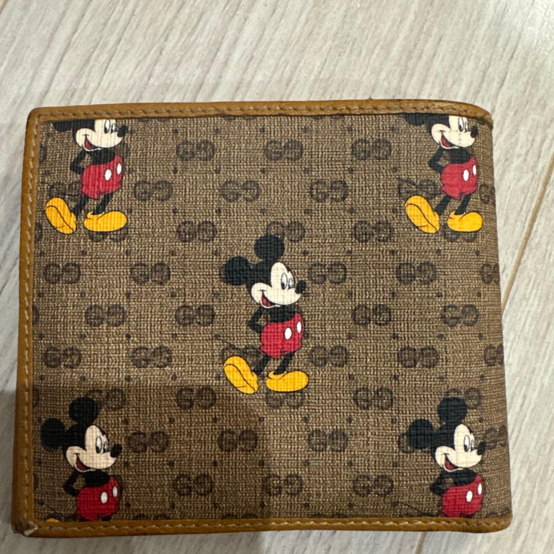 GUCCI ミッキーマウス 二つ折り財布