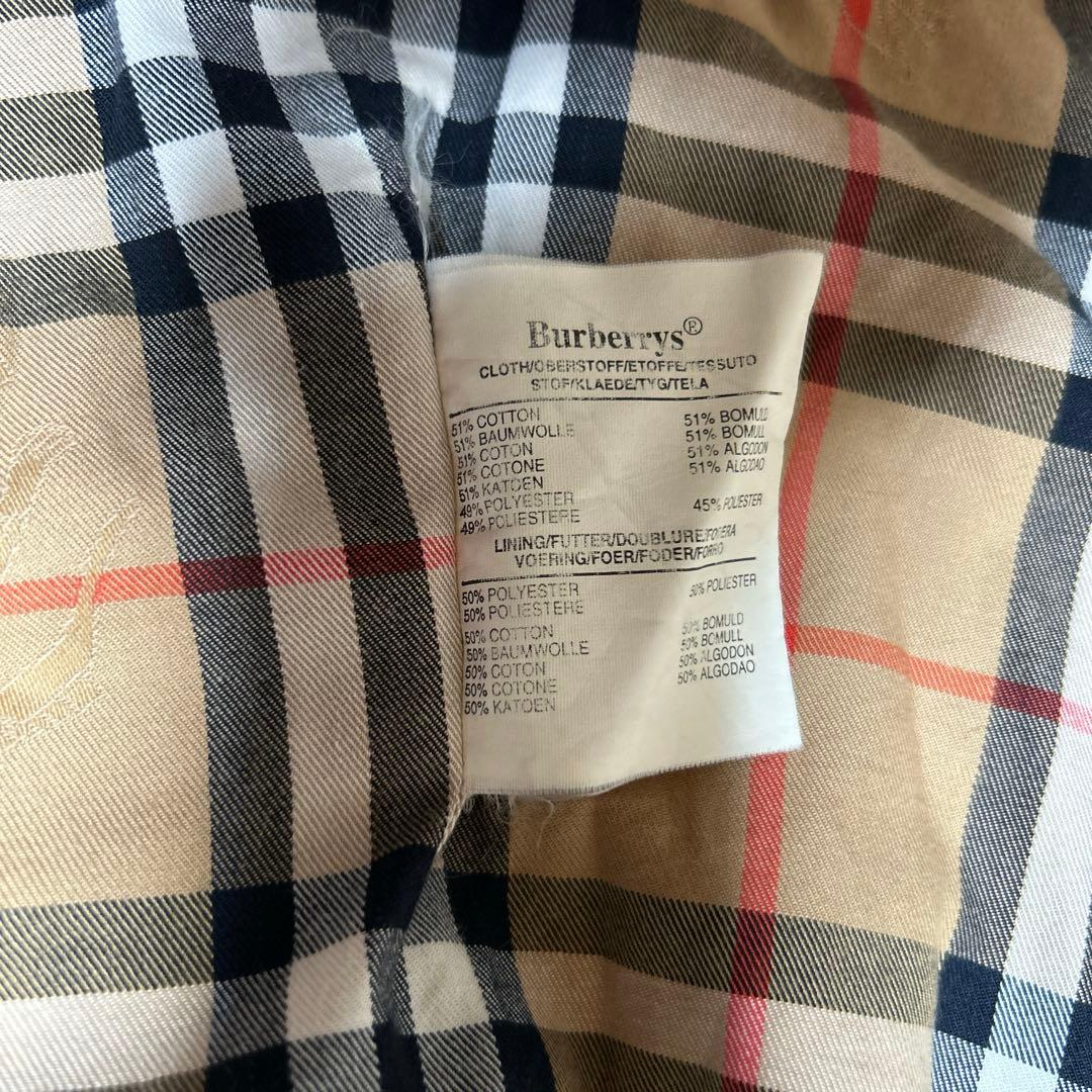 Burberrys バーバリー カーキ ロング トレンチコート メンズ S相当