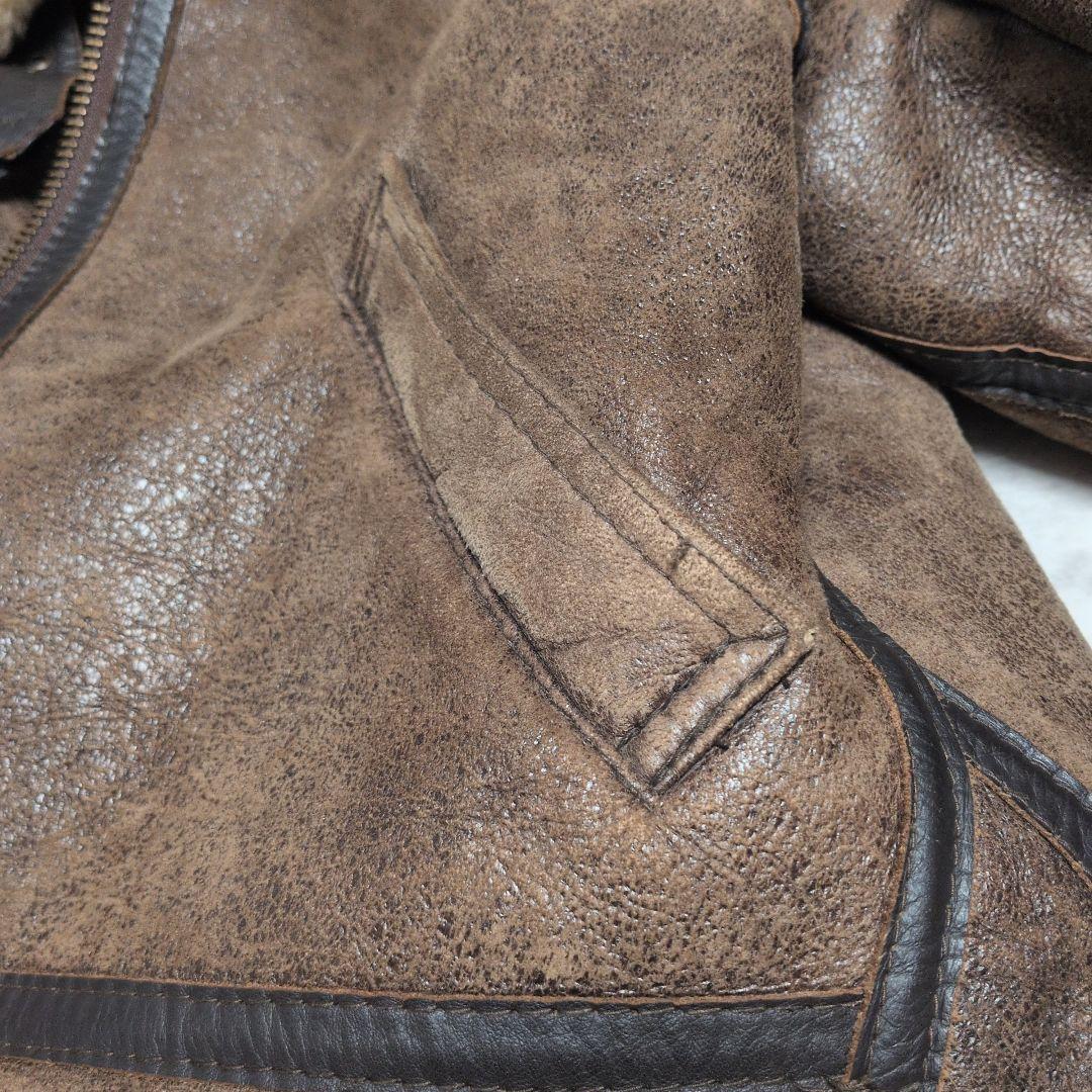 【90s_vintage】B-3リアルレザーMoutonFlightJacket