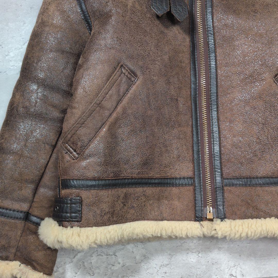 【90s_vintage】B-3リアルレザーMoutonFlightJacket