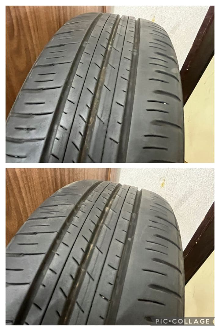 期2019年製 ダンロップ中古夏タイヤ 185/60R15 4本セット アクア等