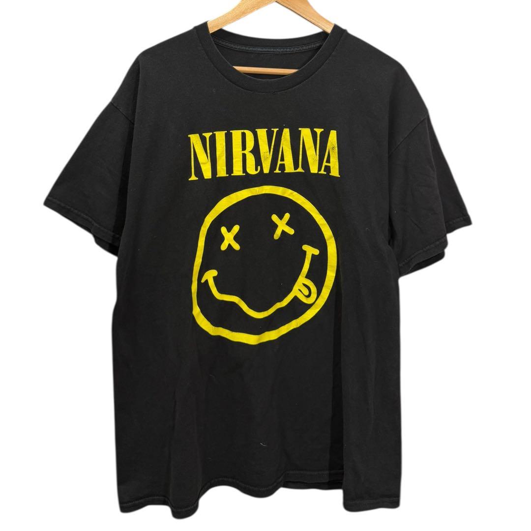 NIRVANA ニルヴァーナ　バンド　tシャツ スマイリー　ブラック　キムタク