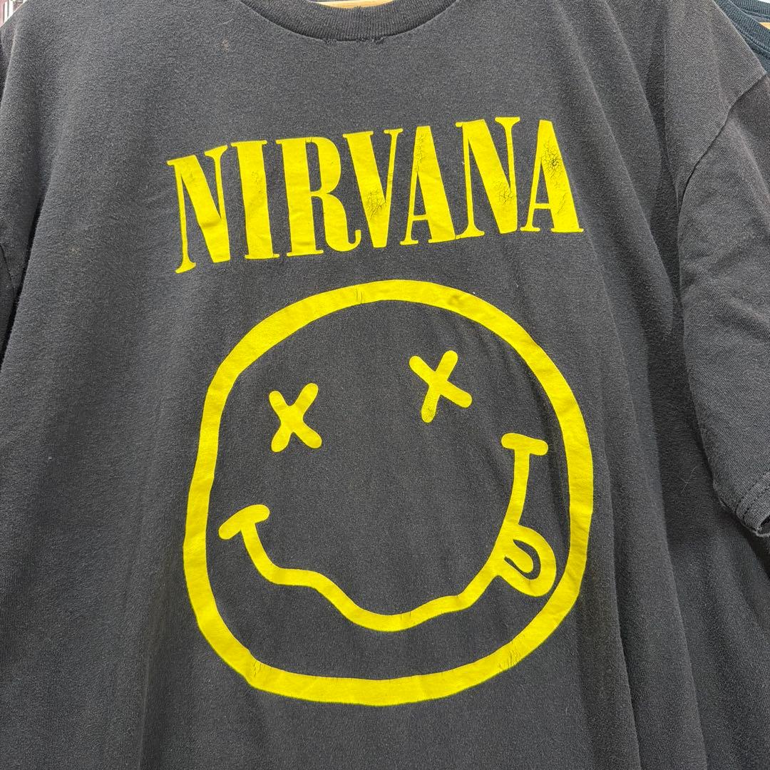 NIRVANA ニルヴァーナ　バンド　tシャツ スマイリー　ブラック　キムタク