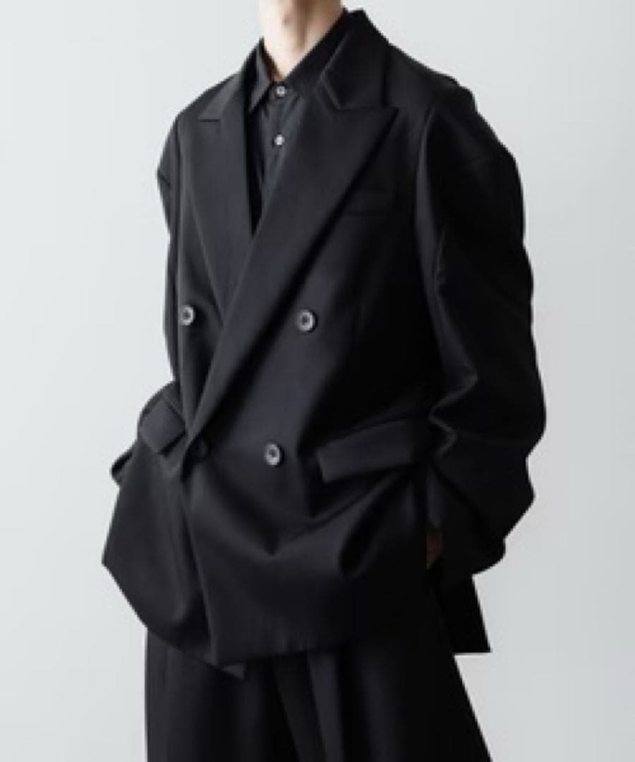 steinDeformedShoulderDoubleBreastedジャケット