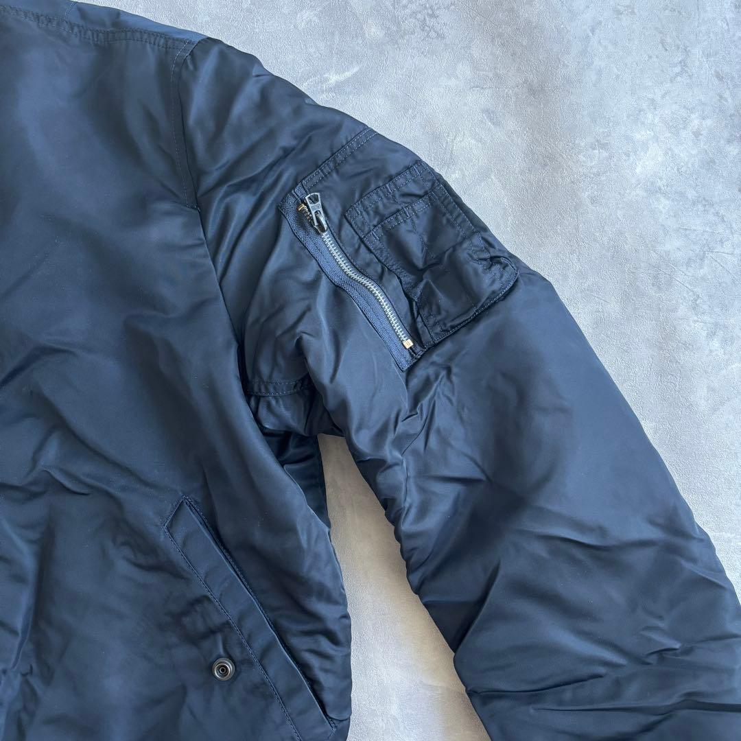 ALPHA MA-1 フライトジャケット ネイビー L 正規品 美品