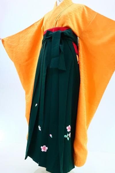 ★専用袴のみ販売★ 袴 山吹色 黄色 菊 S～Mサイズ 卒業式