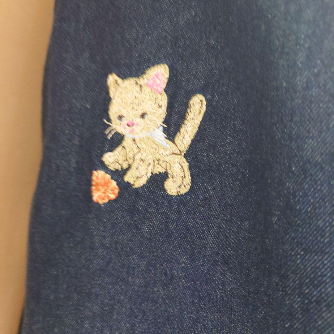 yukiemon＊3L＊デニム刺繍フレアスカート＊トランポリン