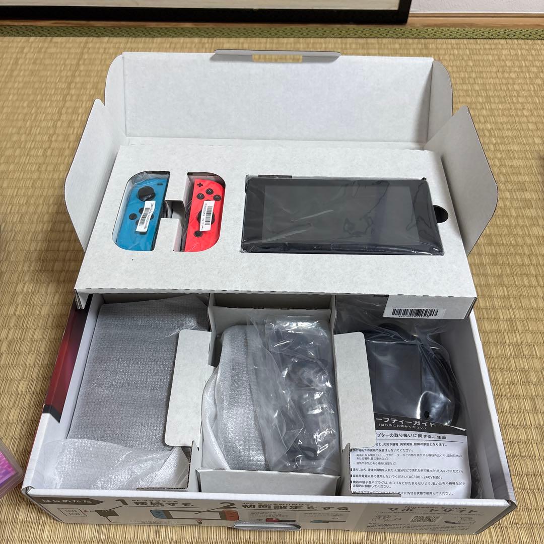 Nintendo Switch ネオンブルー/ネオンレッド 本体、マリオカート8