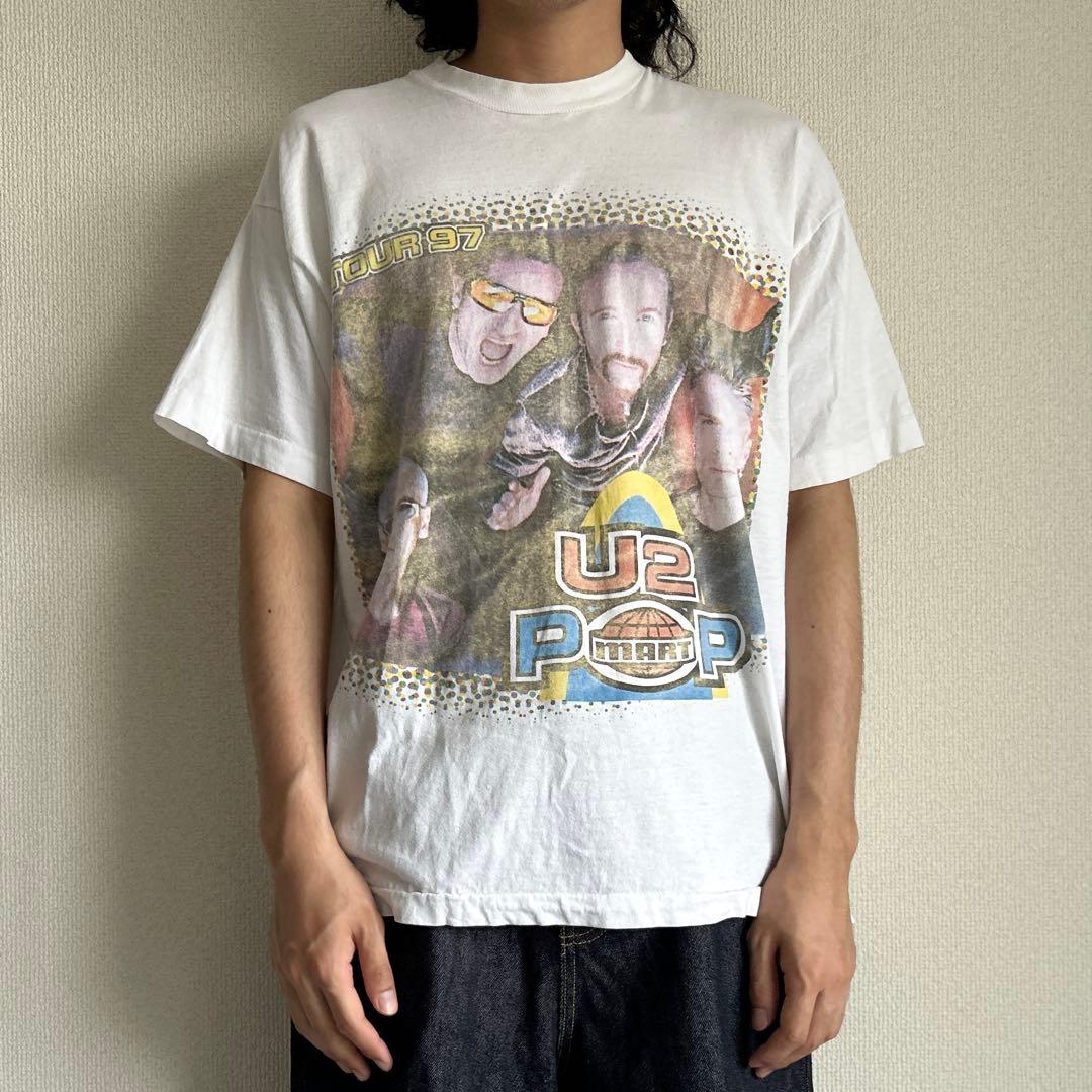 90's U2 \"POP MART TOUR'97\" プリント Tシャツ