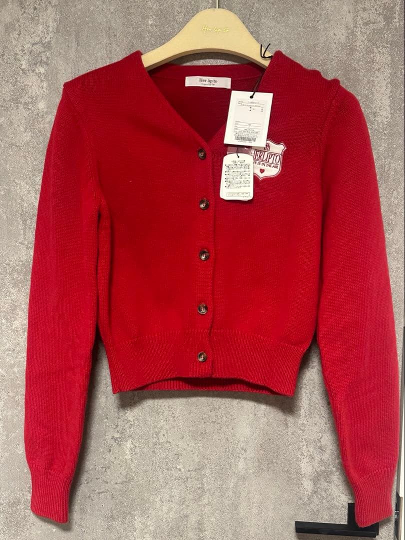 トップス Be Mine Emblem Knit Cardigan
