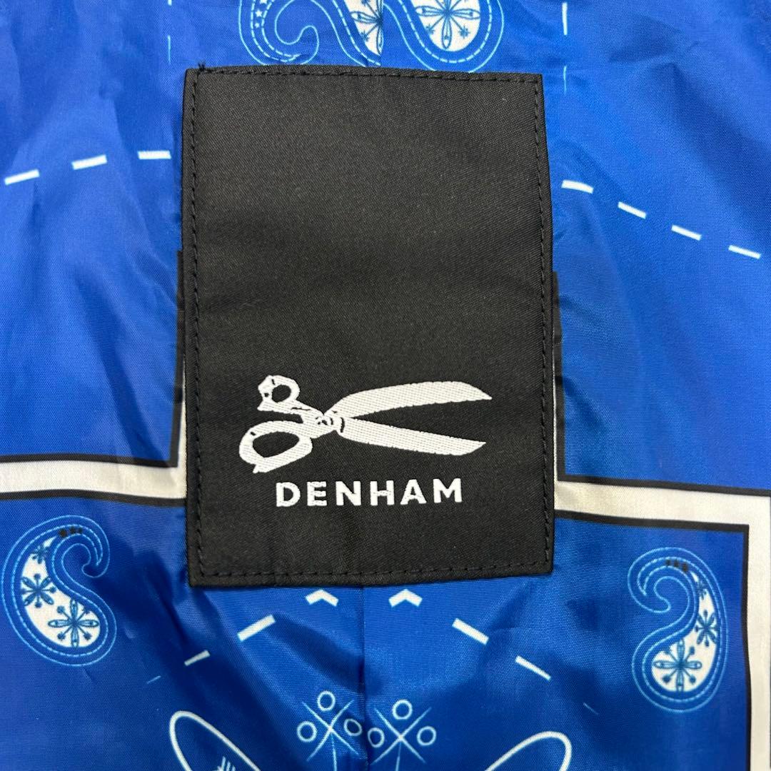 【美品】DENHAM デンハム ペイズリー柄 ロングコート モッズコート M