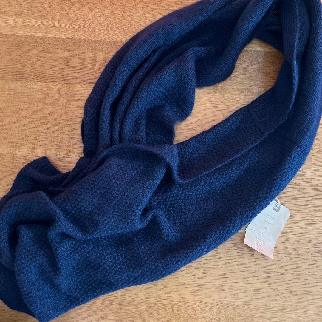 【新品】maison de soil ネイビー ニット スヌード