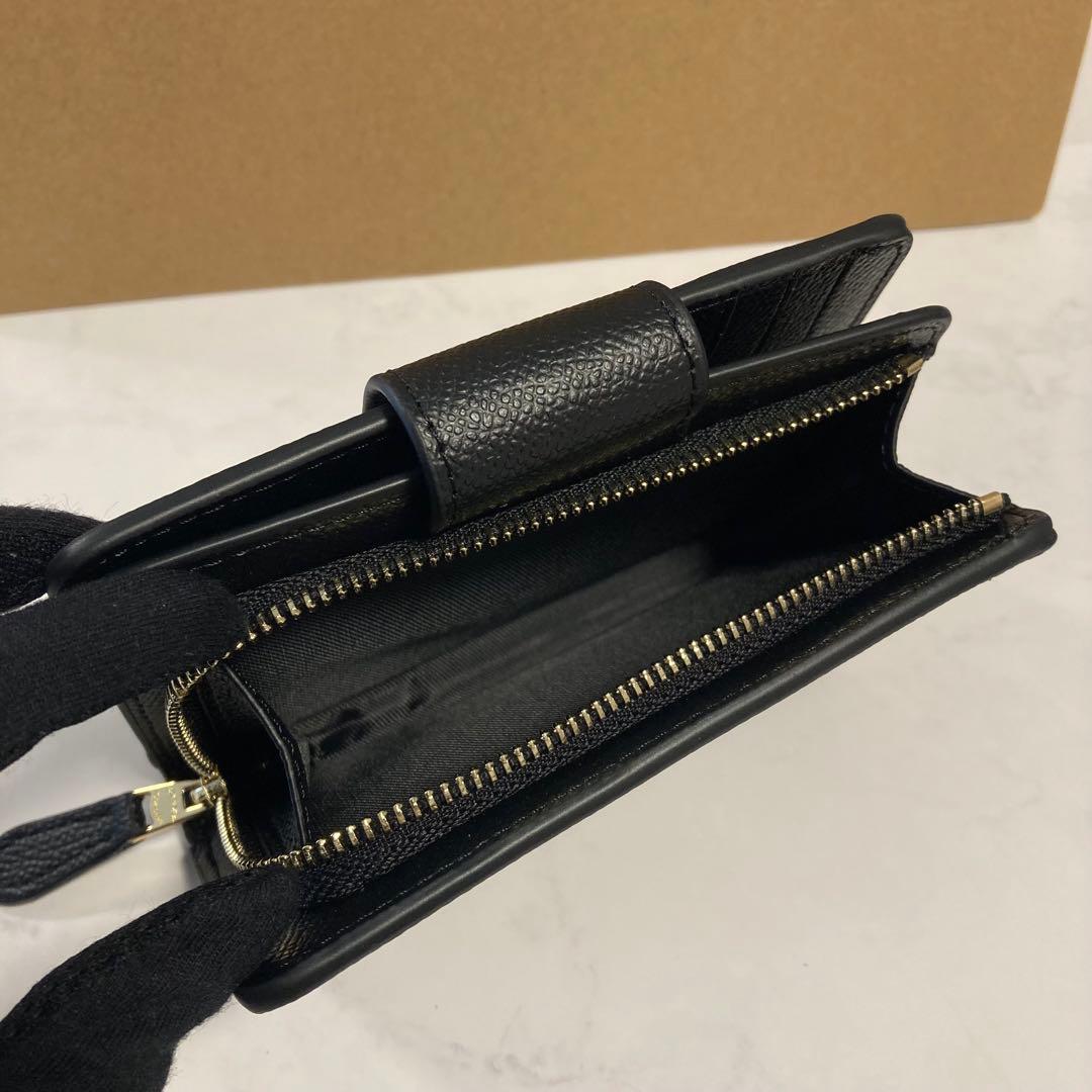 新品　COACH 長財布　コーチ　二つ折り財布　レディース メンズ ブラック