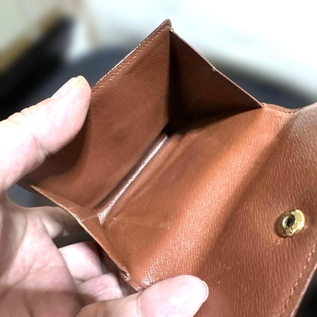 13☆良品☆シンメトリーType ♪モノグラム Wホック折財布