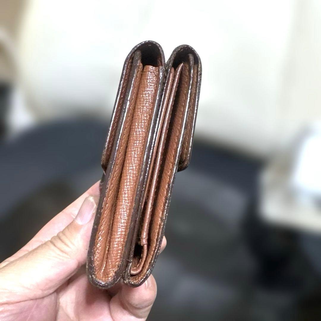13☆良品☆シンメトリーType ♪モノグラム Wホック折財布