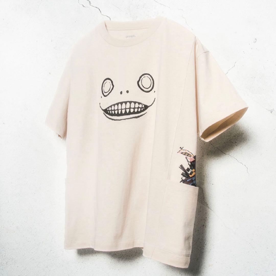 ニーア オートマタ グラニフ　エミール　サイドポケットビッグシルエット　Tシャツ