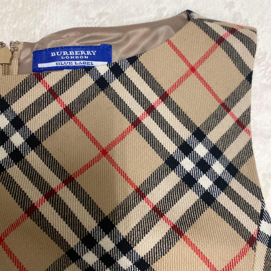極美品 バーバリーブルーレーベルワンピース