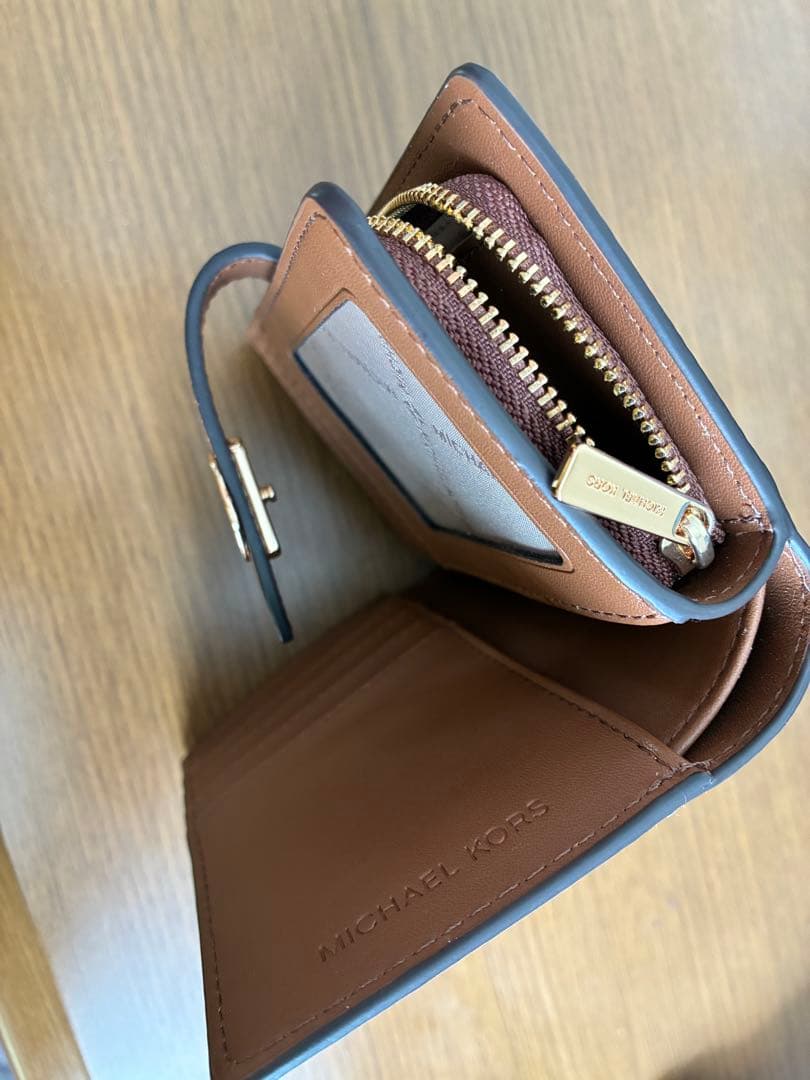 MICHAEL KORS 二つ折り財布 ベージュ/ブラウン