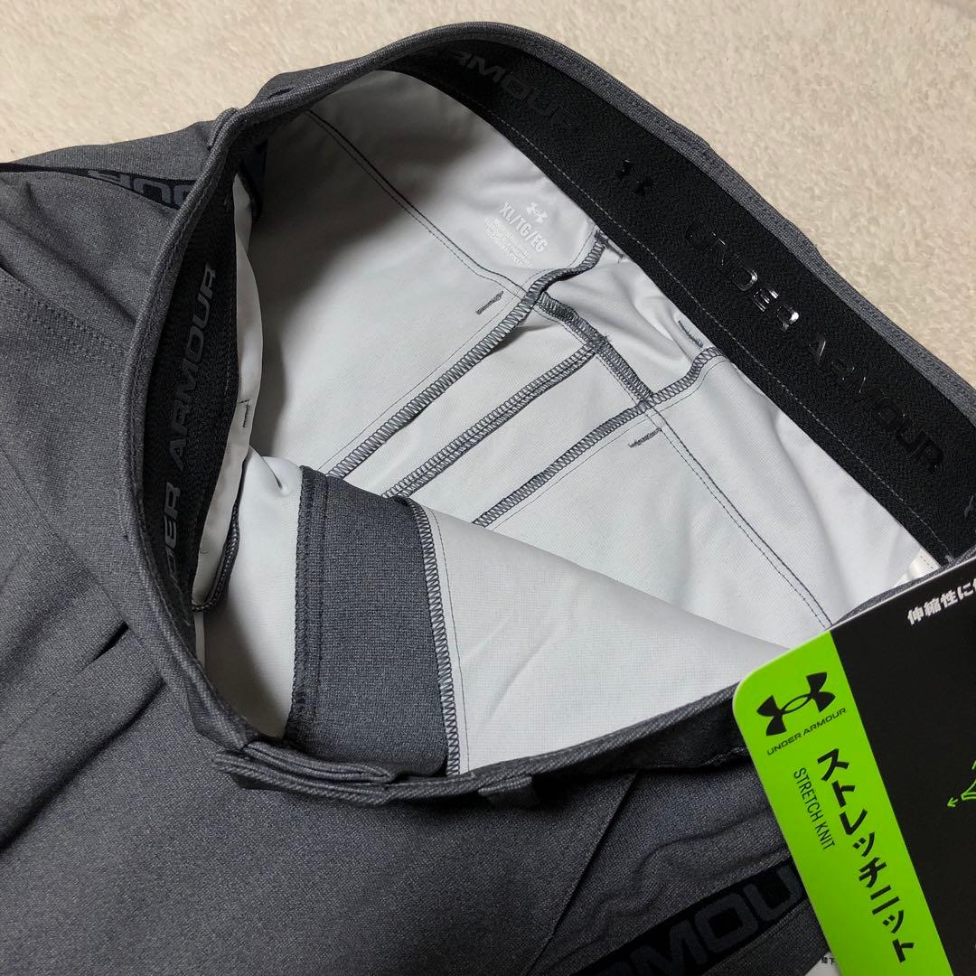 新品　アンダーアーマー　ゴルフ　テーパードパンツ　グレー　4WAY ストレッチ