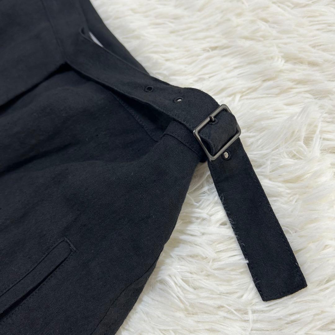 Yohji Yamamoto ヨウジヤマモト リネン 変形ジップ ラップスカート