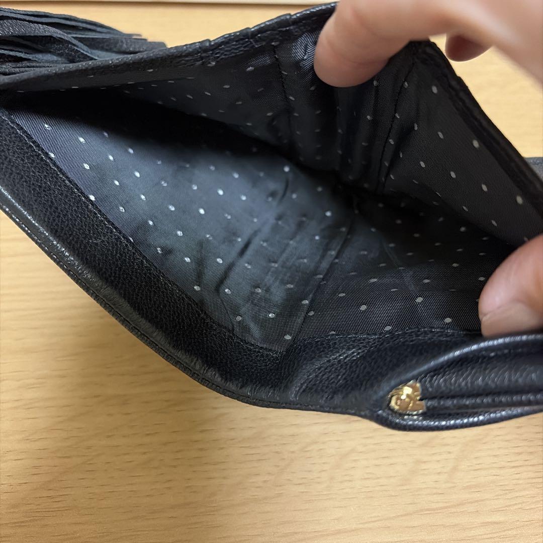 美品 ペルケ がま口二つ折り財布