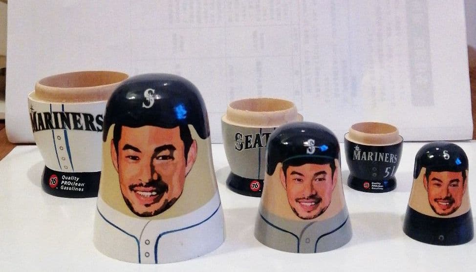 イチロー　マトリョーシカ　人形（セーフコフィールドで入手の超レア品です!）