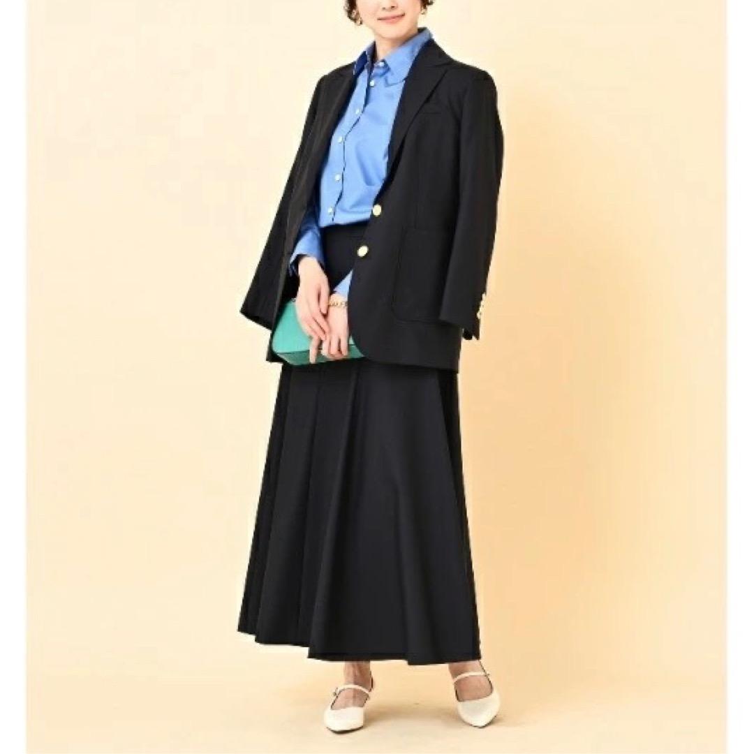 美品 UNTITLED 24SS マナードベーシックジャケット 2 ブレザー 紺