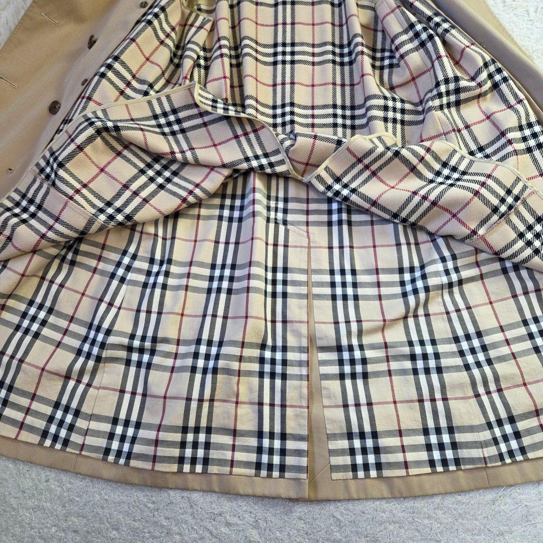 美品 バーバリー トレンチコート ノバチェック ライナー ハニーベージュ L