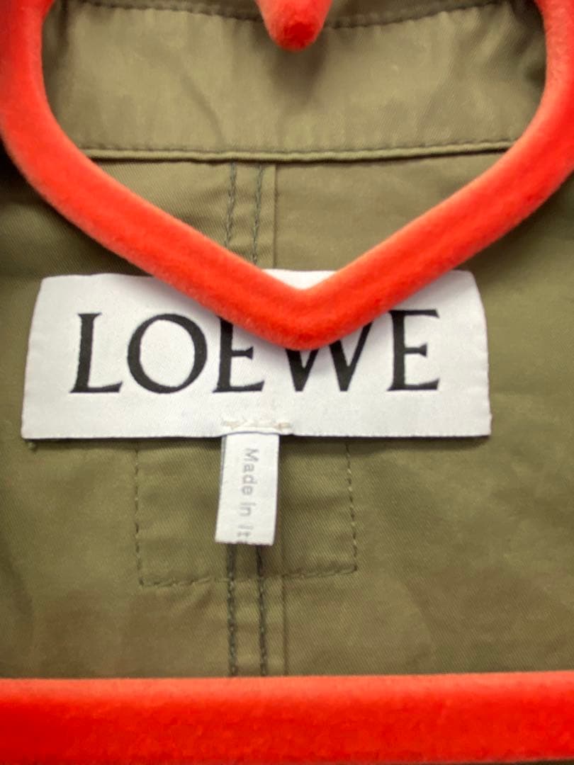 ほぼ未使用！LOEWE カーキ コットンパーカー　フィッシュテールコート