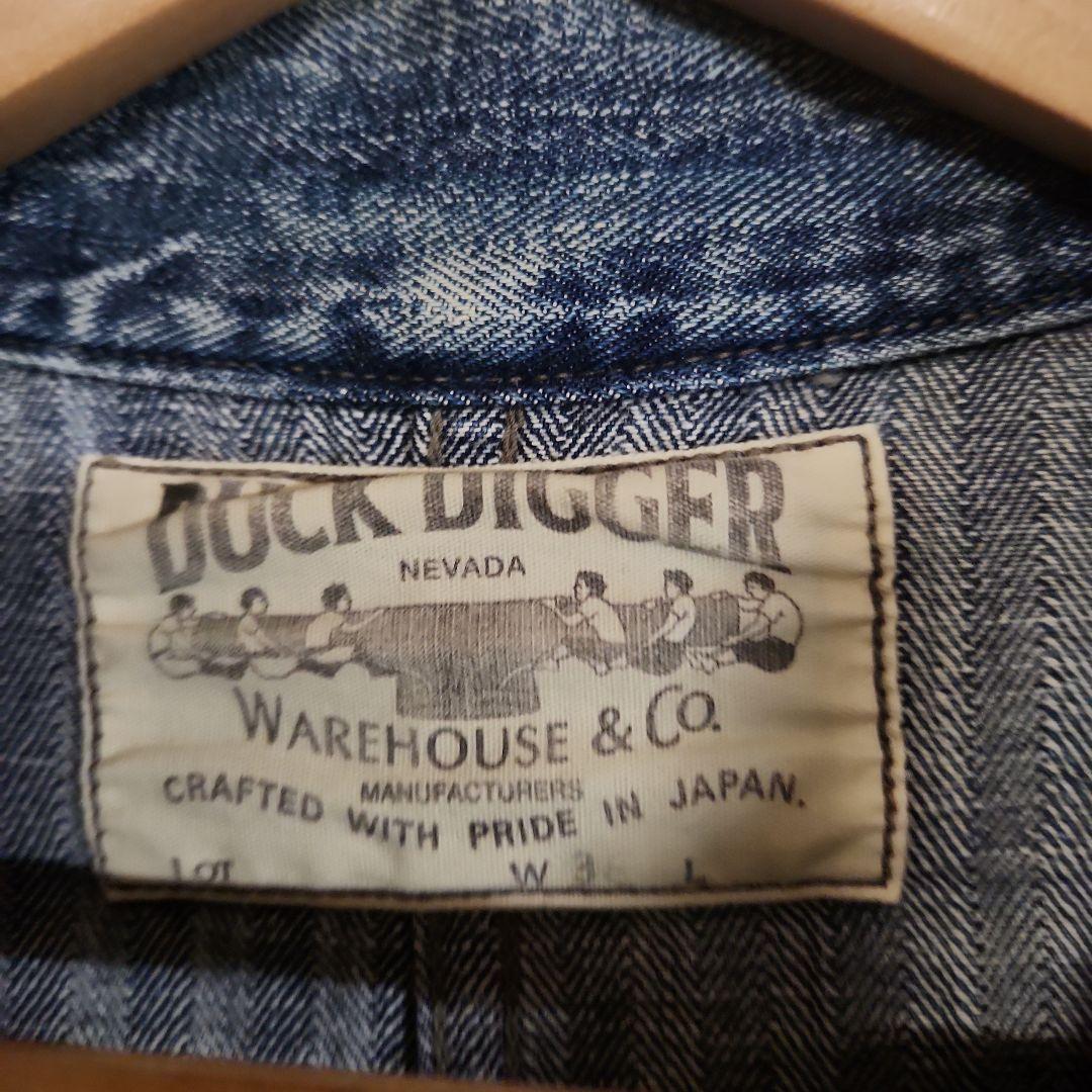DICK DIGGER デニムカバーオール ヘリンボーン インディゴ